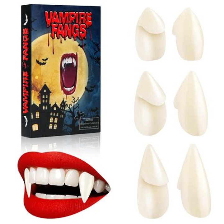 What can I use to glue on fake fangs