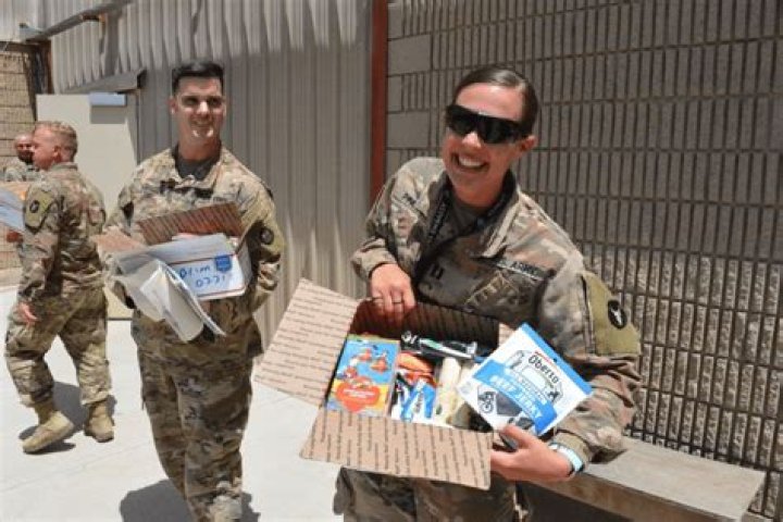 What can you send in care packages to soldiers in Afghanistan