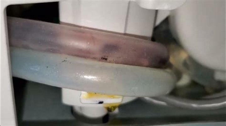 What causes black residue on plastic