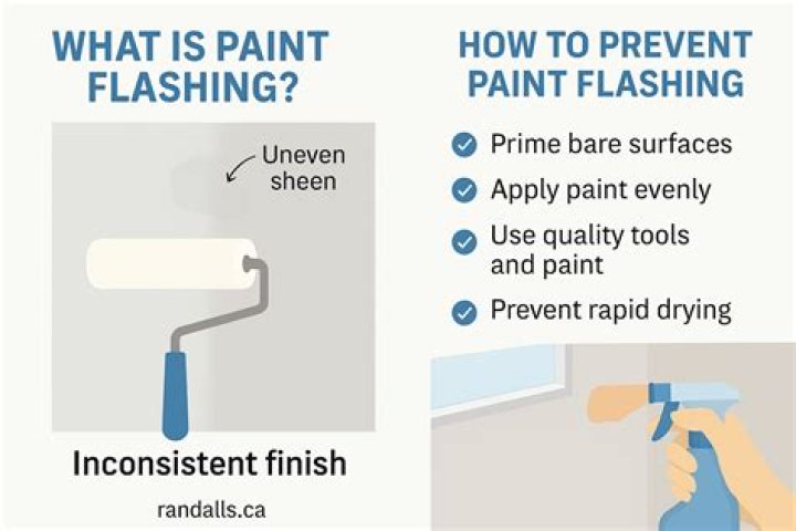 What causes flashing paint