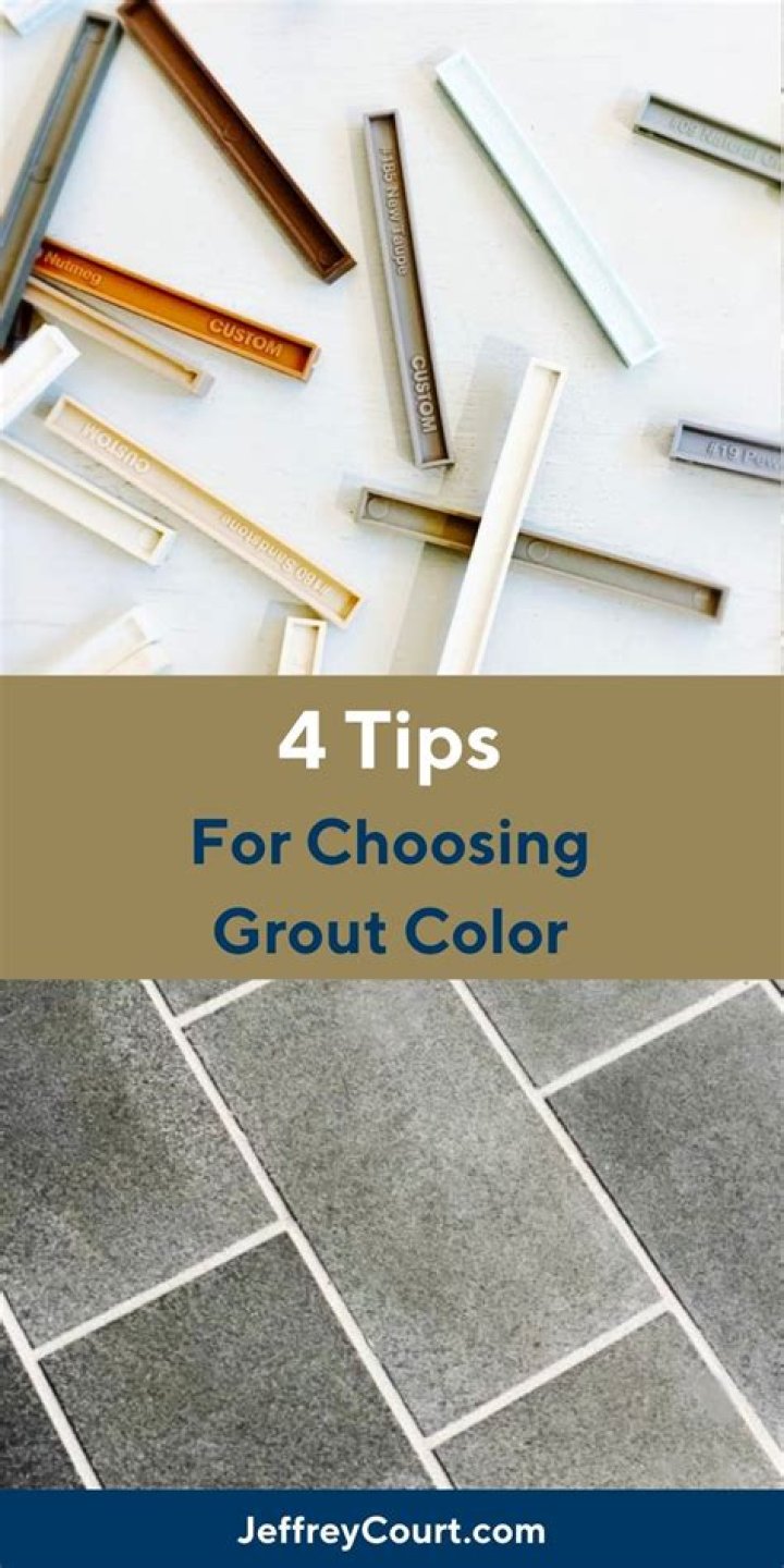 What color grout goes with brown tile