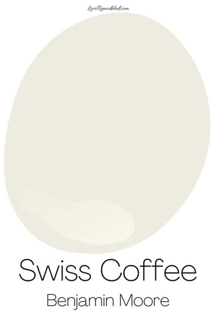 What color is Benjamin Moore Swiss coffee