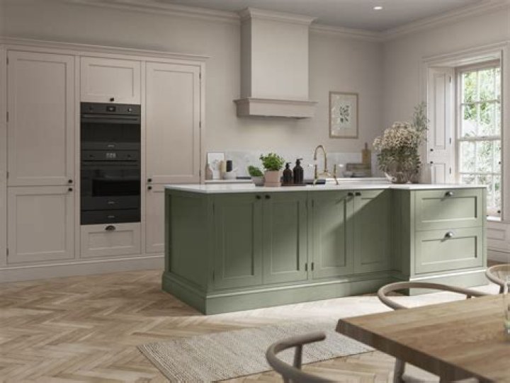 What Colours go with sage green kitchen units