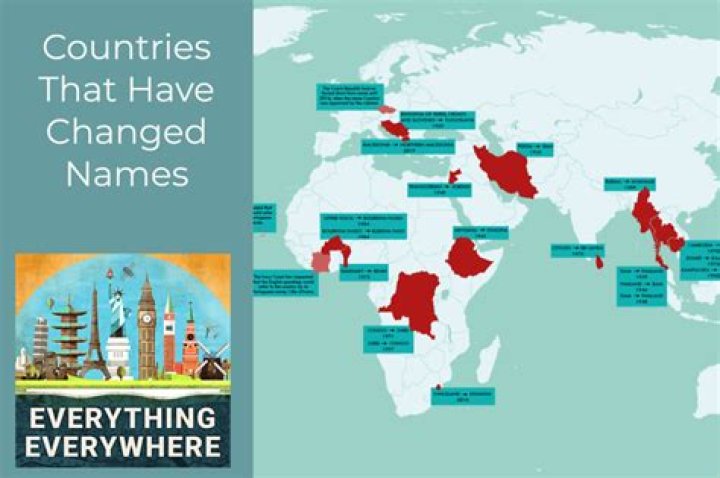 What countries have changed their names in the past 50 years