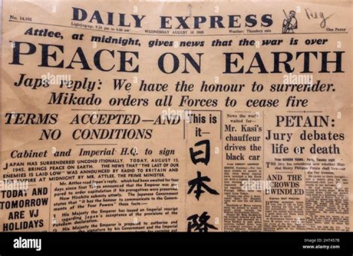 What day did Japan surrender