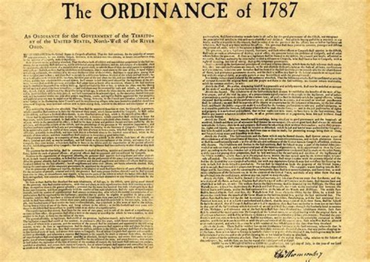What did the Land Ordinance of 1787 do