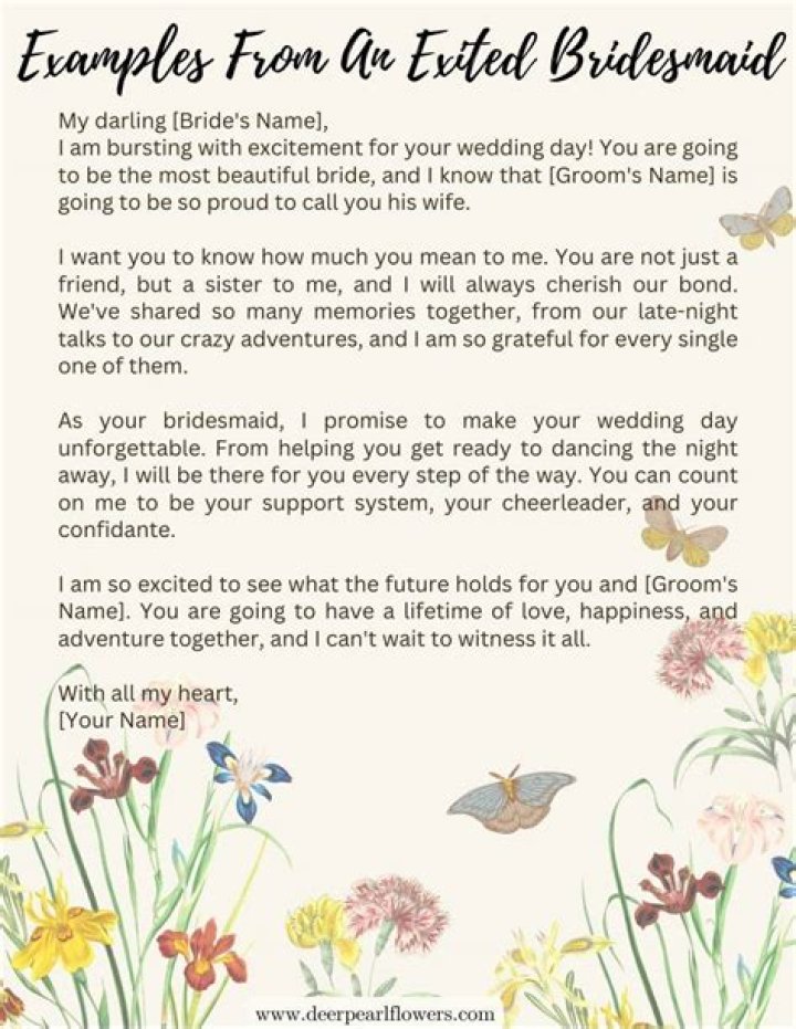 What do I say to my fiance on my wedding day