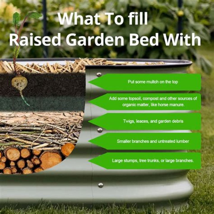 What do you fill a raised vegetable bed with
