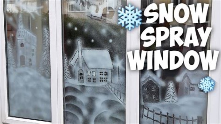 What do you spray on frozen windows