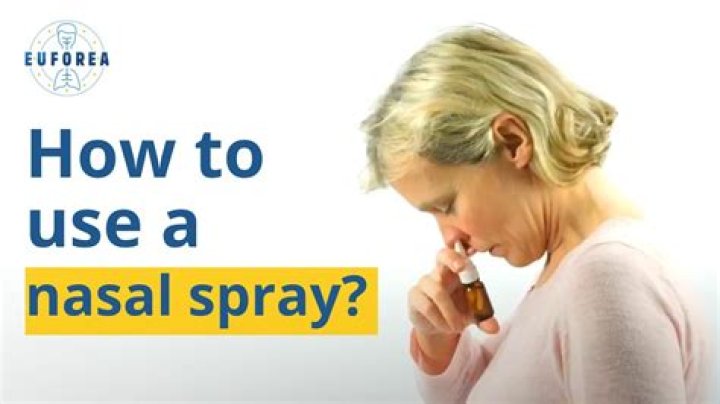 What does a nasal spray do
