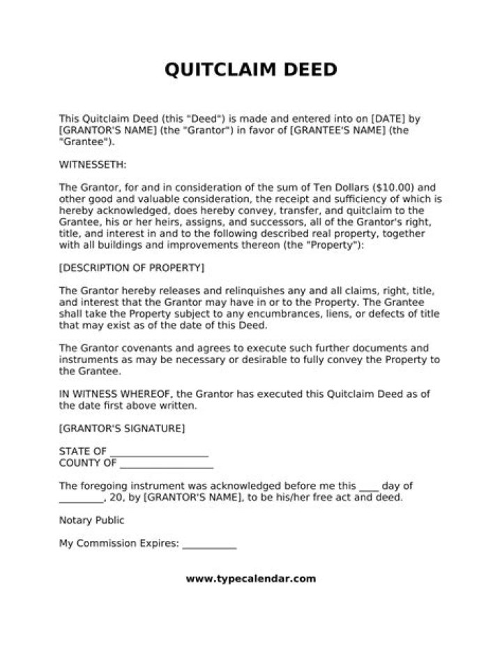 What does a quit claim mean