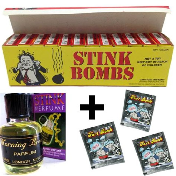 What does a stink bomb smell like