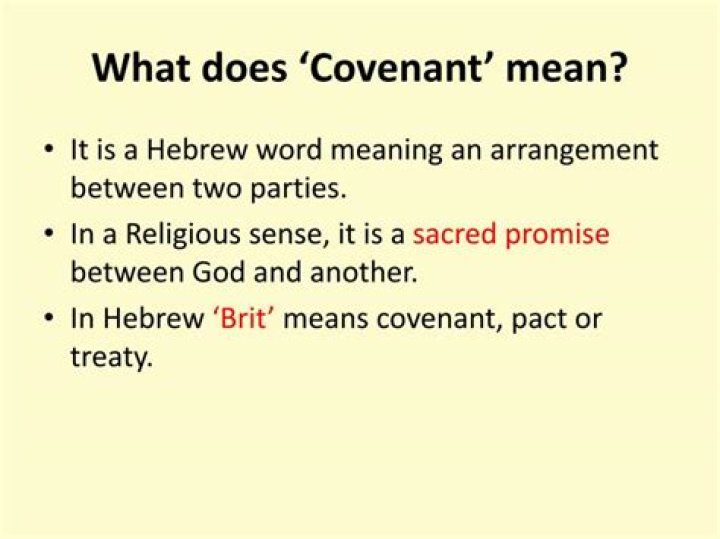 What does covenant mean when buying a house