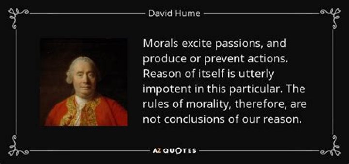 What does Hume mean by passions