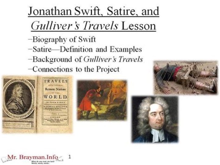 What does Jonathan Swift satire in Gullivers Travels
