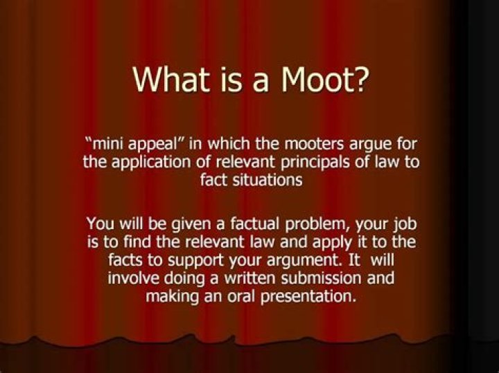 What does rendered moot mean