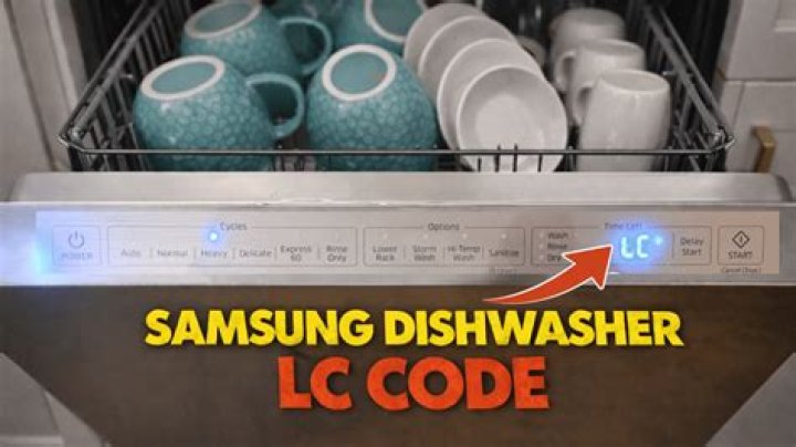 What does se code mean on Samsung dishwasher