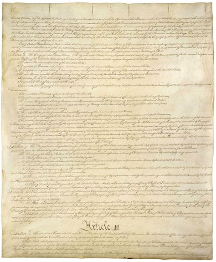 What does the American Constitution say