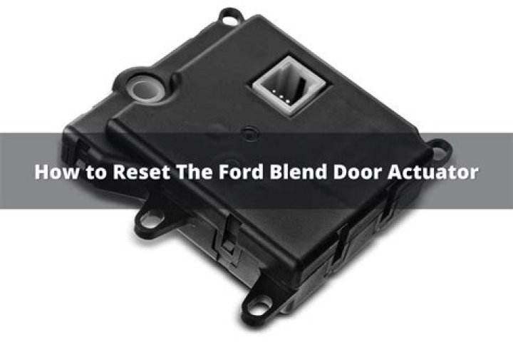 What does the blend door actuator do
