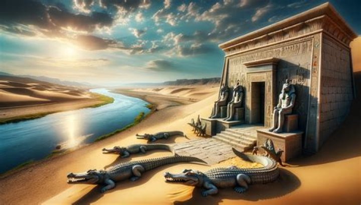 What does the crocodile represent in ancient Egypt