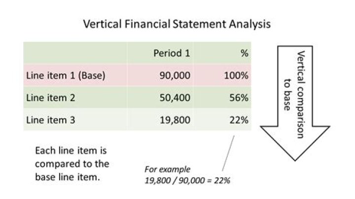 What does vertical analysis tell you