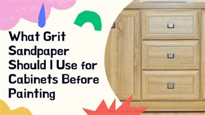 What grit sandpaper should I use for cabinets