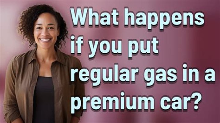 What happens when you use regular gas in a premium car