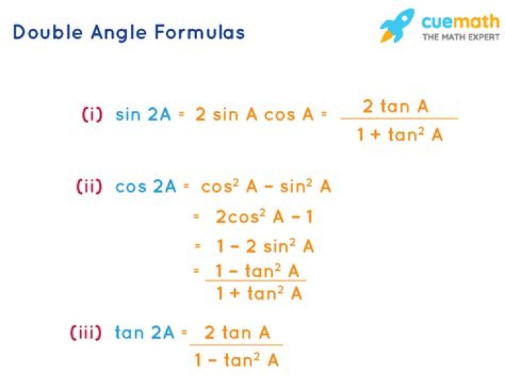 What is a double angle formula