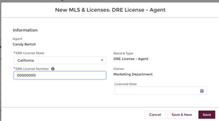 What is a DRE license number