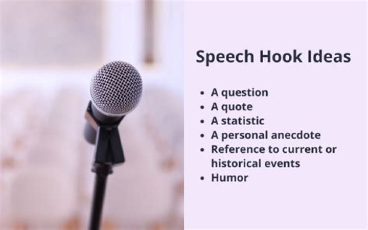 What is a good hook for a speech