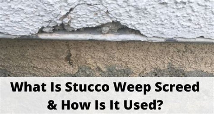 What is a stucco weep screed