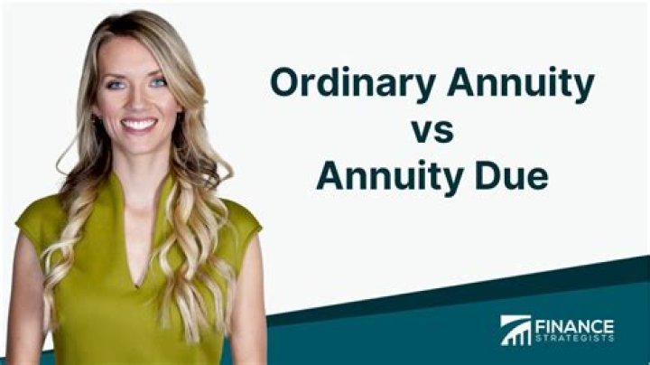 What is annuity and annuity due