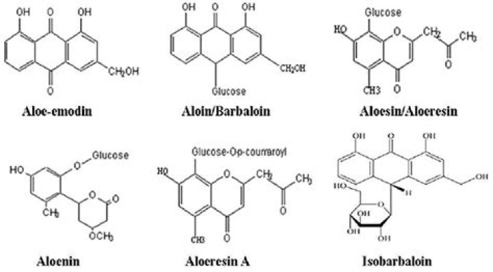 What is anthraquinone in aloe