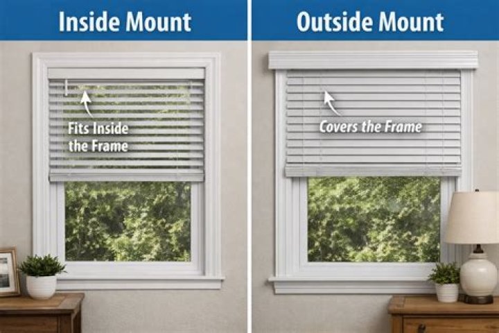 What is better inside or outside mount blinds