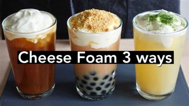 What is cheese foam made of
