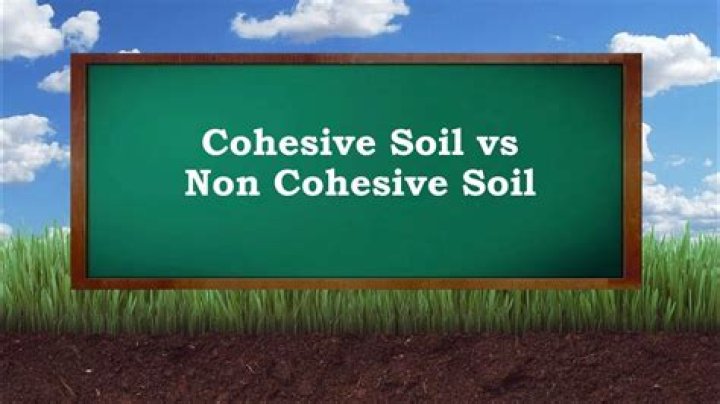 What is cohesive soil and non cohesive soil