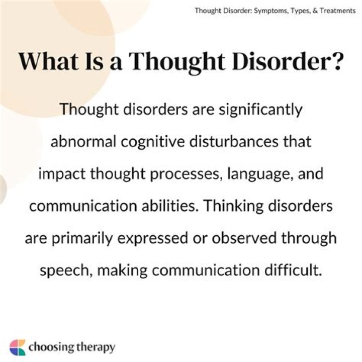 What is considered a thought disorder
