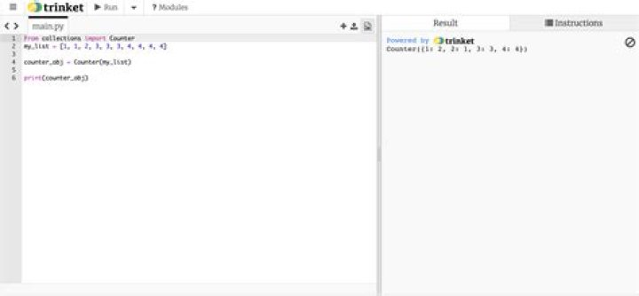 What is counter method in Python