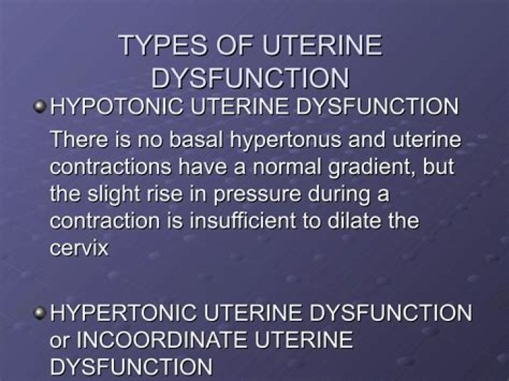 What is hypotonic uterine dysfunction