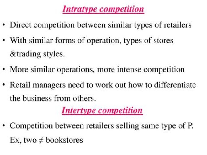 What is Intratype and intertype competition