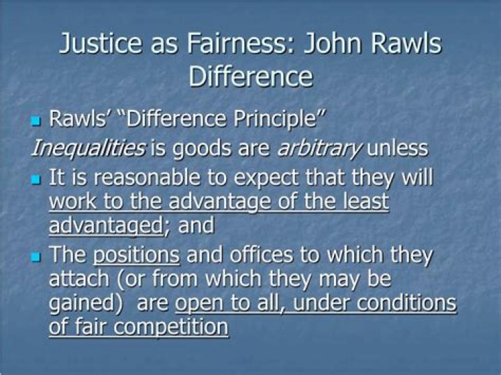 What is John Rawls theory of justice as fairness