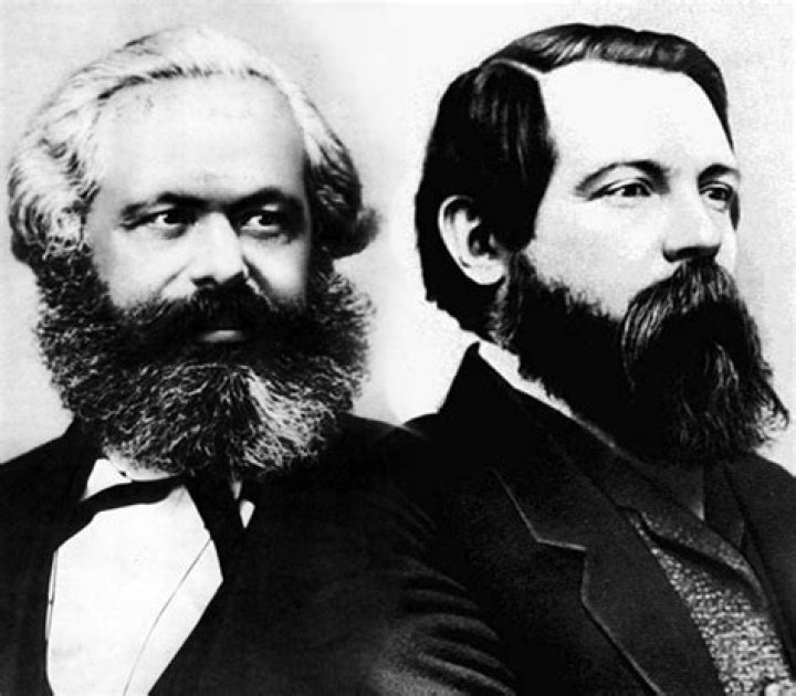 What is Karl Marx and Friedrich Engels most concerned with
