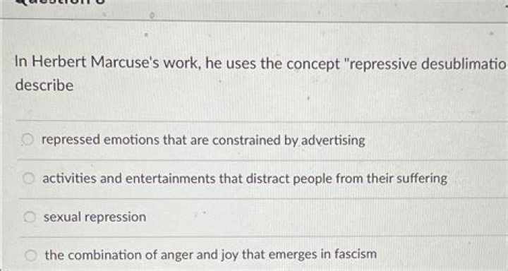 What is Marcuse staying with his concept of repressive Desublimation