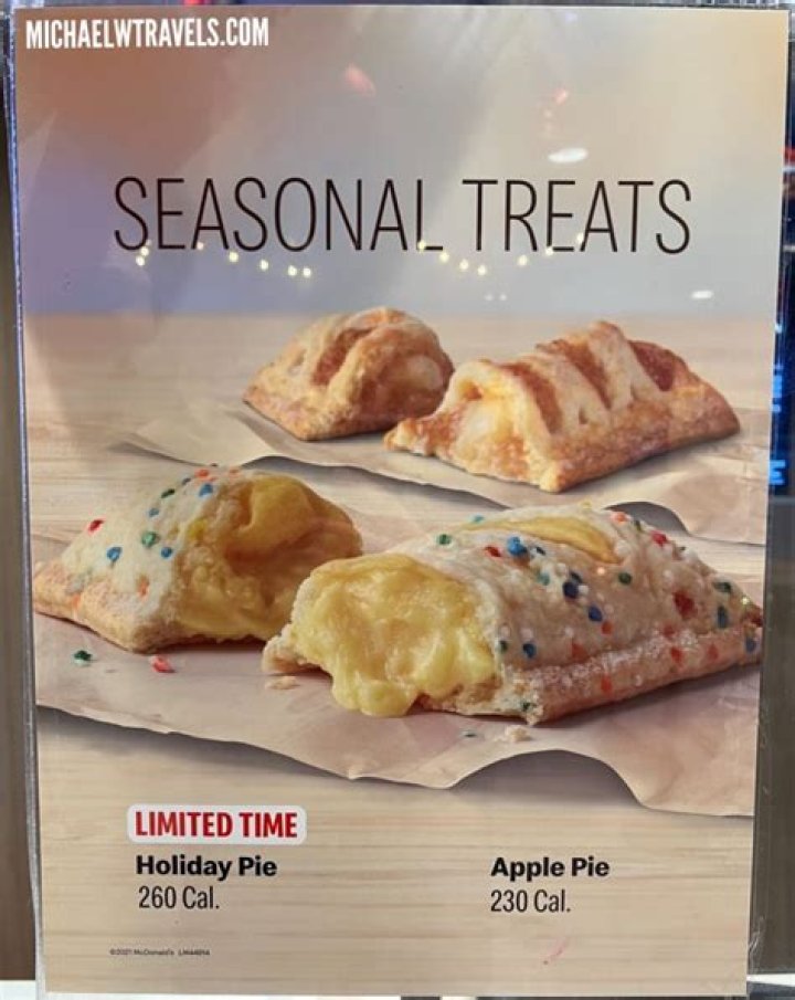 What is McDonalds holiday pie