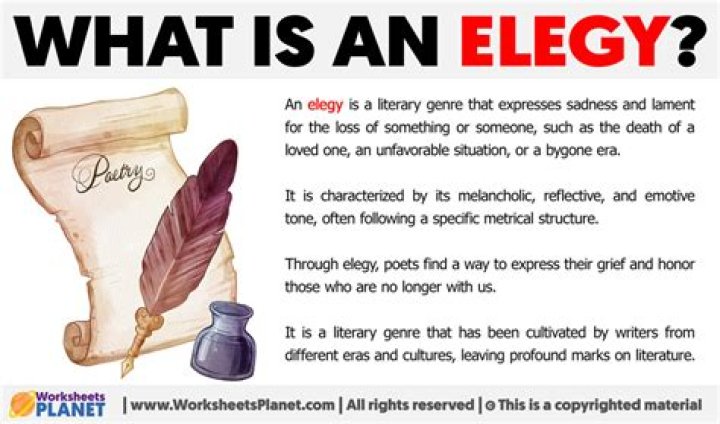 What is modern elegy