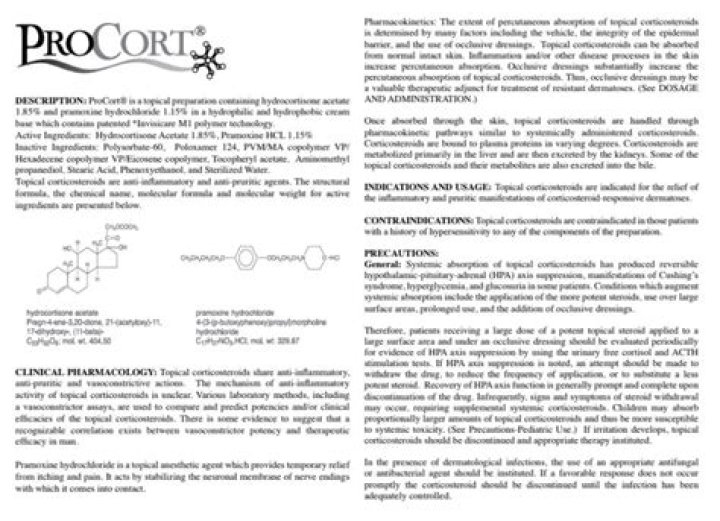 What is Procort used for