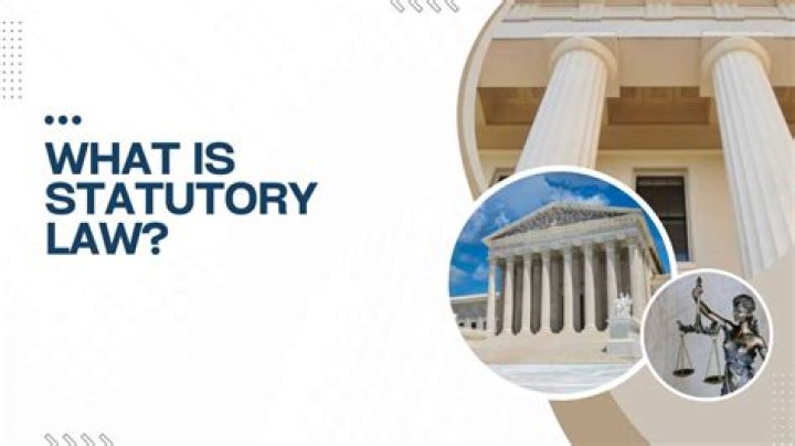 What is statutory law quizlet