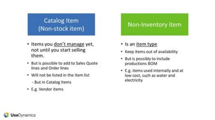 What is stock and non stock item