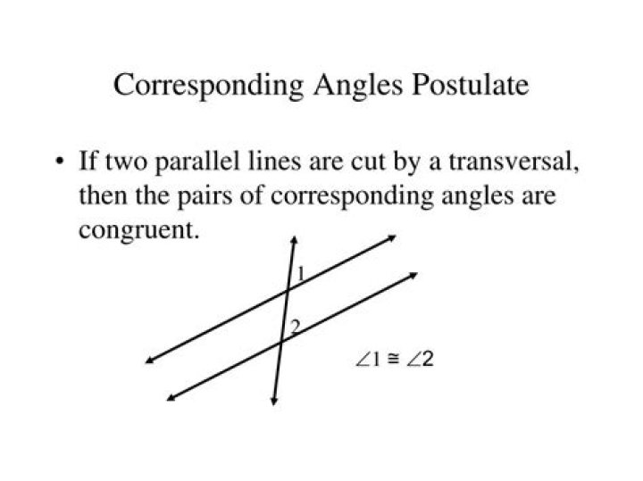 What is the corresponding angles postulate