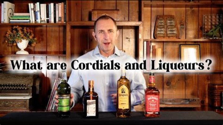 What is the difference between a cordial and liqueur